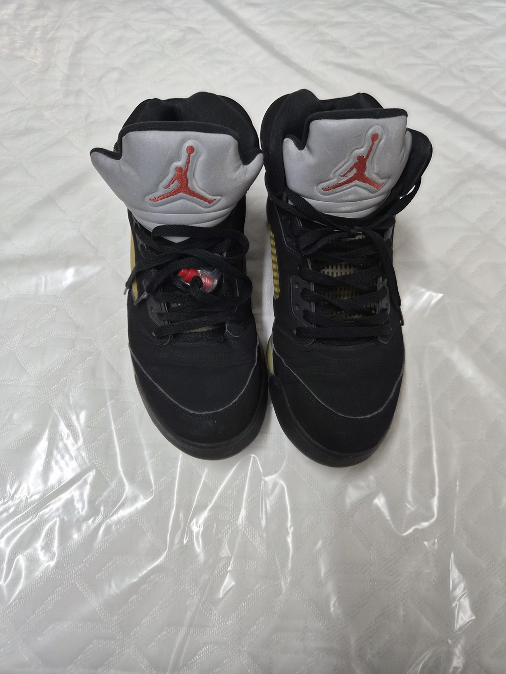 Jordan Retro Black and Red High-Top Sneakers